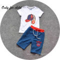 2017 de haute qualité bébé vêtements style bébé garçon vêtements d&#39;été vêtements décontractés garçon pantalons t shirt ensemble